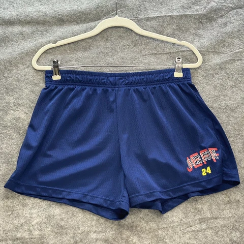 Jeff Gordon Shorts Chase Authentics Womens Medium Navy Blue Athletic Casual #24 Cover