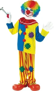 Circus Clown Big Top Clown Child Halloween Costume SIZE M - Picture 1 of 1