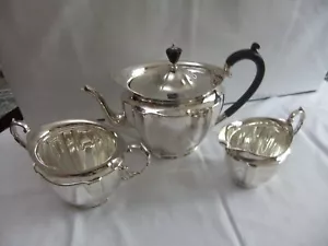 Vintage John McClory, Sheffield, Silver Plated EPNS 3 Piece Tea Set - Picture 1 of 16