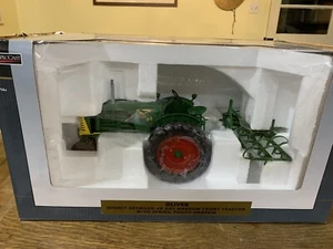 Spec Cast High Detail Oliver 88 Gas with Spring Tooth Harrow.  1/16 Scale - Picture 1 of 7