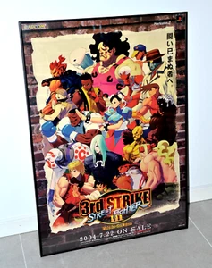 Street Fighter III 3 Third Strike - Póster promocional B2 PS2 Capcom Japón 2004 - Imagen 1 de 4