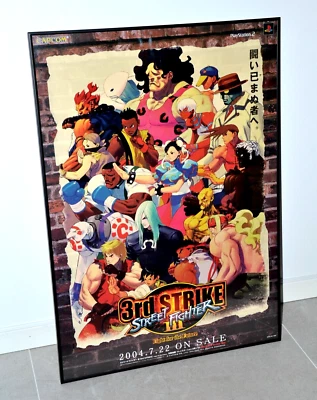 Street Fighter III 3 Third Strike - Promotional B2 poster PS2 Capcom Japan 2004 - Image 1 of 4