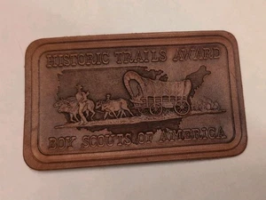 Historic Trails Award Lederaufnäher Pfadfinder BSA Vintage kostenloser Versand  - Bild 1 von 2