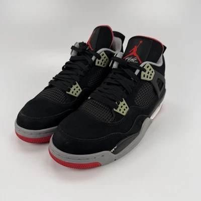 Talla 10 - Jordan 4 Retro Bred Lanzamiento 2012 Muy Usado Og Box Foto 1 de 4