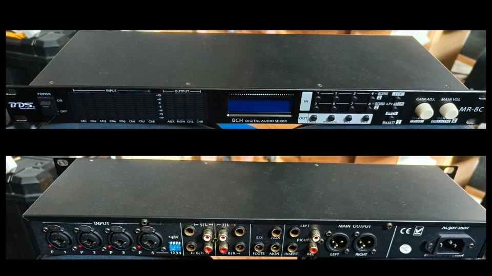 BDS MR8C digital Sound mixer 1U Rack Space - Image 1 of 1