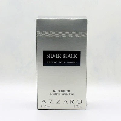 Azzaro Silver Black Pour Homme туалетная вода 50 мл спрей новый неиспользованный из Японии - Изображение 1 из 4