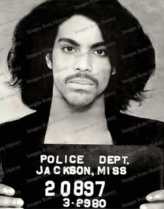 8x10 Print Prince Arrest Jackson Mississippi March 29th 1980 Mug Shot #ARE - Picture 1 of 1