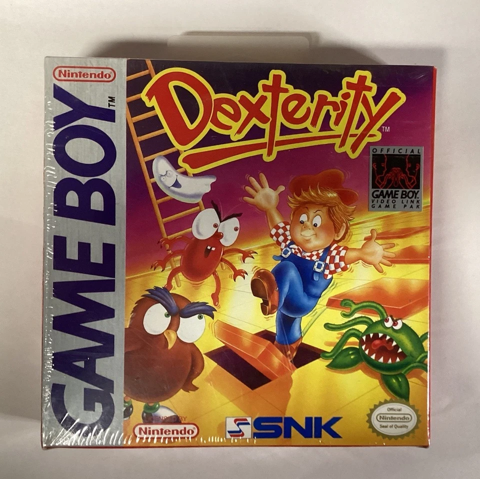 NEW Dexterity Original Nintendo Game Boy Game Authentic 1990 Factory Sealed Vtg - Image 1 of 4