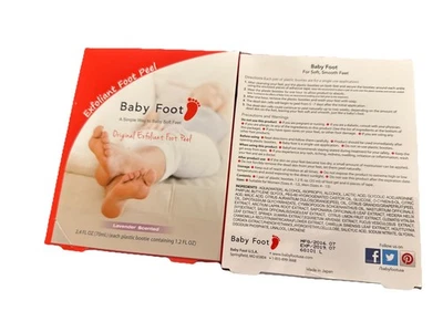 Baby Foot Original Exfoliation Foot Peel X2 Lavender 2.4 fl oz EXP 2019.07 - Image 1 of 3