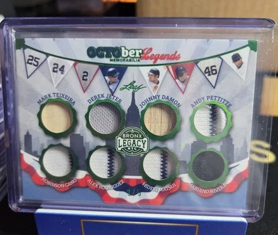 2025 Leaf Bronx Legacy OCTOber Legends /5 Jeter, A-Rod, Rivera,Pettite, Matsui  - Image 1 of 2