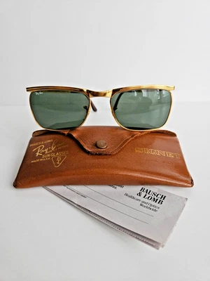 Very Rare RayBan B&L Signet DLX Sunglasses - Image 1 of 4