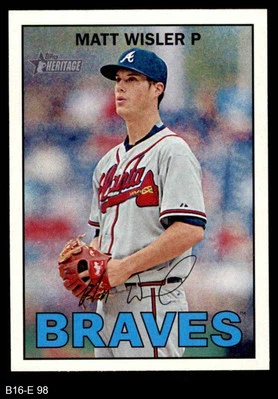 2016 Topps Heritage #98 Matt Wisler Braves 8 - NM/MT - Image 1 of 2