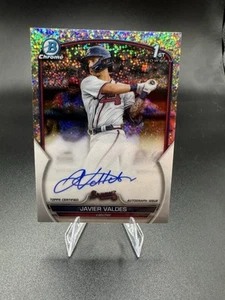 JAVIER VALDES/299 en tarjeta automática 1st Bowman refractor de motas 2023 Bowman - Imagen 1 de 3