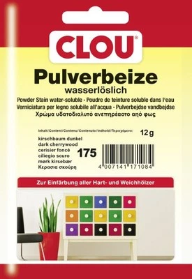 Clou Pulverbeize 12 g kirsche dunkel  Beizen - Bild 1 von 2