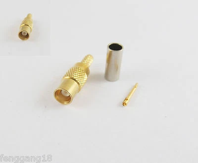 2pcs MCX Female Jack Crimp For RG174 RG316 LMR100 RG179 RG188 Cable RF Connector - Image 1 of 4