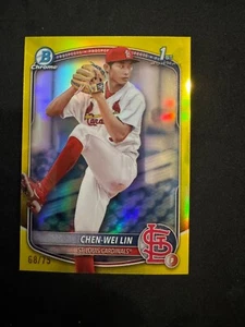 Chen-Wei Lin Bowman 2025 Chrome Yellow /75 - Bild 1 von 2