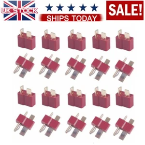 40x Connettori T-Plug Stile Deans Maschio e Femmina + 40x Tubi Termoretraibili Batteria RC - Foto 1 di 10