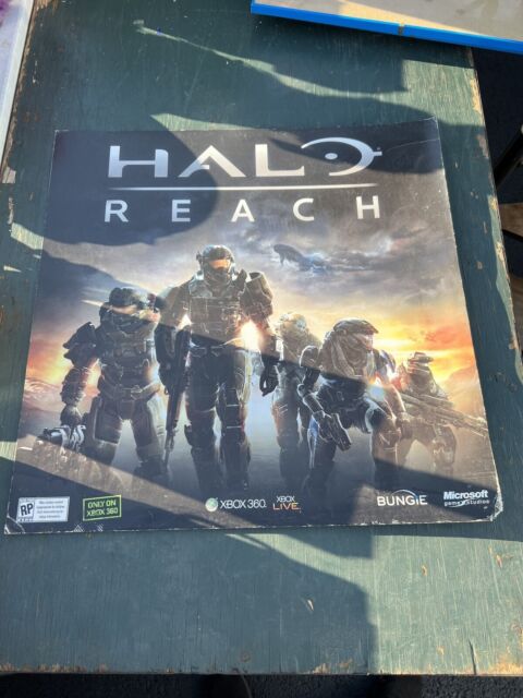 Halo Reach Xbox 360 Xbox One Rare Old Small Promo Poster / Ad Page Framed