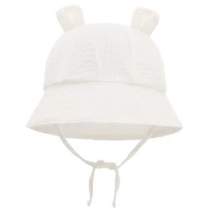 Kids Baby Wide Brim Sun Hat Cute Girls Boys Toddler Beach Bucket Hat 3-12 Month - Picture 1 of 26