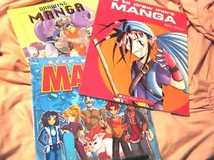 Drawing Manga Step by Step Manga & How to Draw More Manga Softcover Book Lot - Picture 1 of 9