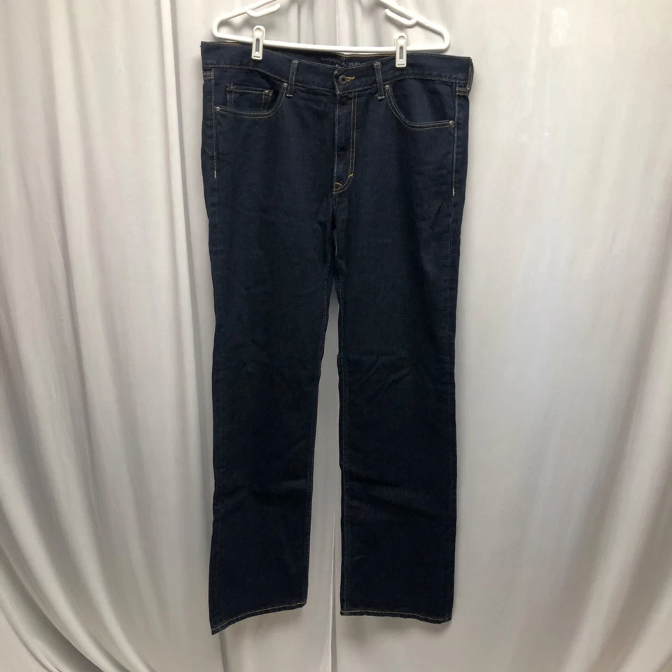 Banana Republic Mens Jeans Size 36x34 Straight Dark Wash Denim Cotton Classic - Image 1 of 4