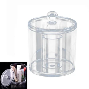 Transparent Swab Storage Case Acrylic Toiletry Container Organizer - Picture 1 of 11