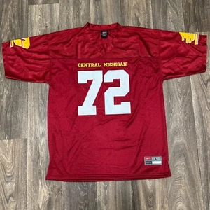 Camiseta de fútbol americano de la Universidad Central Michigan para hombre grande Borgoña Nike Doan #72 - Imagen 1 de 9
