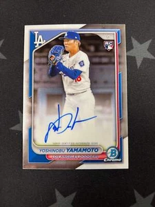 2024 Bowman Chrome Yoshinobu Yamamoto Rookie Auto Autograph #CRA-YY Dodgers - Picture 1 of 2