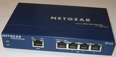 NETGEAR RP114 Web Safe Router 100 Mbps 4-Port 10/100 Wireless Router - Image 1 of 4