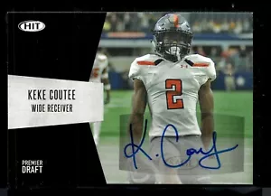 2018 SAGE HIT PREMIER DRAFT AUTO KEKE COUTEE TEXAS TECH - Foto 1 di 1