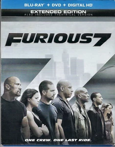 Furious7 BLU-RAY + DVD Extended Edition - Picture 1 of 2