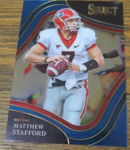 2022 Panini Select Draft Picks MATTHEW STAFFORD #150 BLUE Parallel - Georgia - Picture 1 of 5