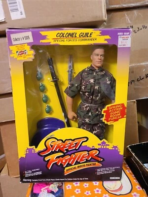 Hasbro Capcom Street Fighter 1993 película coronel Guile 12"" figura caja GI Joe Foto 1 de 4