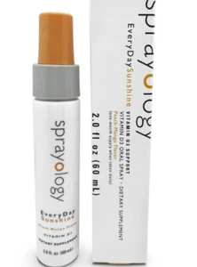 Sprayology EveryDay Sunshine Vitamin D3+K2 Vitamin Spray Dietary Suppl 1.7oz - Picture 1 of 3