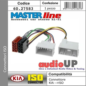 CONNETTORE AUTORADIO DA ORIGINALE A ISO PER KIA RIO DAL 2011 IN POI. MASTERLINE - Foto 1 di 2