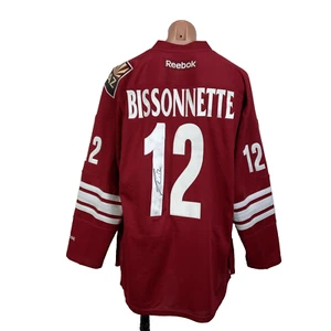 PAUL BISSONNETTE SIGNIERT ROT COYOTES REEBOK RBK TRIKOT JSA COA XL neu ohne Etikett - Bild 1 von 23