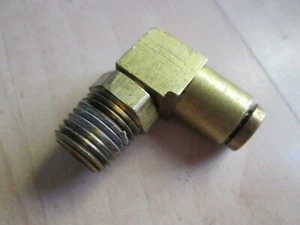 Eaton 1869X4X4 1/4" OD to 1/4" NPT Swivel Male Elbow Fitting DOT #M239ED - Picture 1 of 7