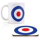 1 Mug & 1 Square Coaster Mod Target RAF Roundel Royal Air Force Badge #60913