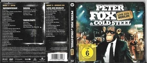 DVD + CD DIGIPACK PETER FOX & COLD STEEL- LIVE AUS BERLIN 2009 GERMANY - Picture 1 of 1