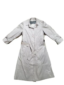 Vintage London Fog Maincoats Trenchcoat mit Innenfutter Damen hellbraun Größe 10 regulär gebraucht, in einwandfreiem Zustand - Bild 1 von 12