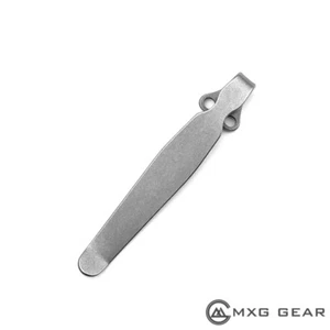 Titanium Deep Carry Pocket Clip Made For Spyderco Manix 2 Paramilitary 2 Delica - Picture 1 of 6
