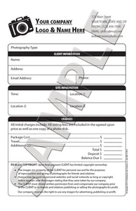 100 Verkaufsbeleg / Digitalkamera / Fotografie / Fotoshooting Session / Formular - Bild 1 von 1