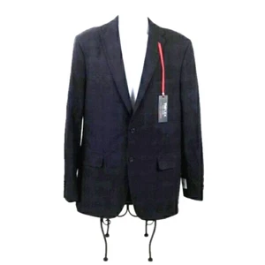 Giacca Blazer Tommy Hilfiger Conrad Blu Plaid TH Flex Doppio Bottone Uomo 44L - Foto 1 di 13