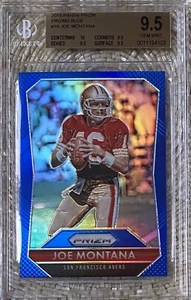 2015 PANINI PRIZM BLUE JOE MONTANA BGS 9.5 TRUE GEM POP 1 - Picture 1 of 2