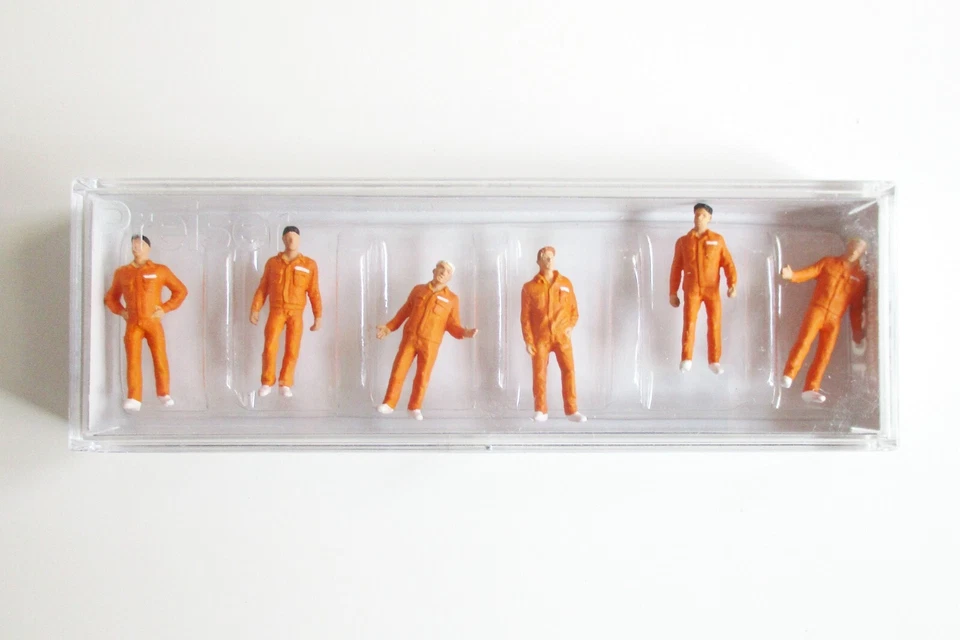 HO Preiser 10373 Garaje Gasolinera Mecánico Mecánico Figuras NARANJA Monos Foto 1 de 1