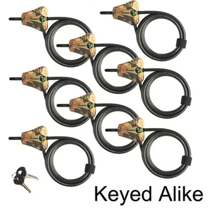 Master Lock - (8)Python Trail Camera Camouflage Cable Locks 8418KA-8 CAMO 8-Pack - Picture 1 of 6