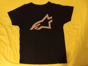 Alpinestars Classic Logo Graphic T-Shirt Adult M Black/Gray/Orange (NWOT) - Picture 1 of 18