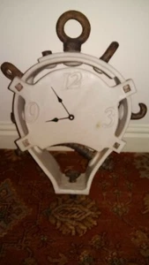 Unique Original handmade pottery battery operated clock LARGE - Picture 1 of 11