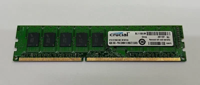 Crucial 4GB DDR3 PC3-8500 1066MHz CT51272BA1067.M18FDN 201137 132875 - Image 1 of 2