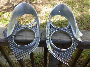 1959 Lincoln Premier 2-piece Headlight Bezels (LH or RH) - Picture 1 of 7